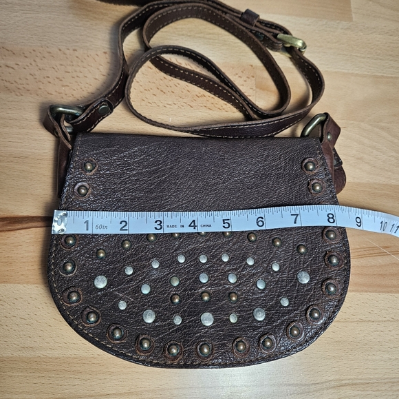 Vin Baker Leather Studded Crossbody - Picture 2 of 8